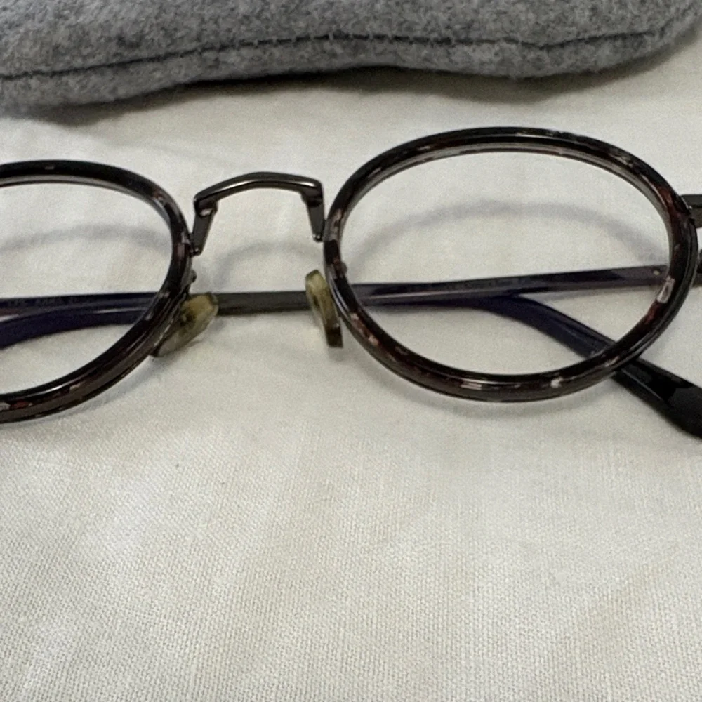 Le Petit Lunetier Brown Tortoiseshell Round Blue Light Eyeglasses - Picture 3 of 9